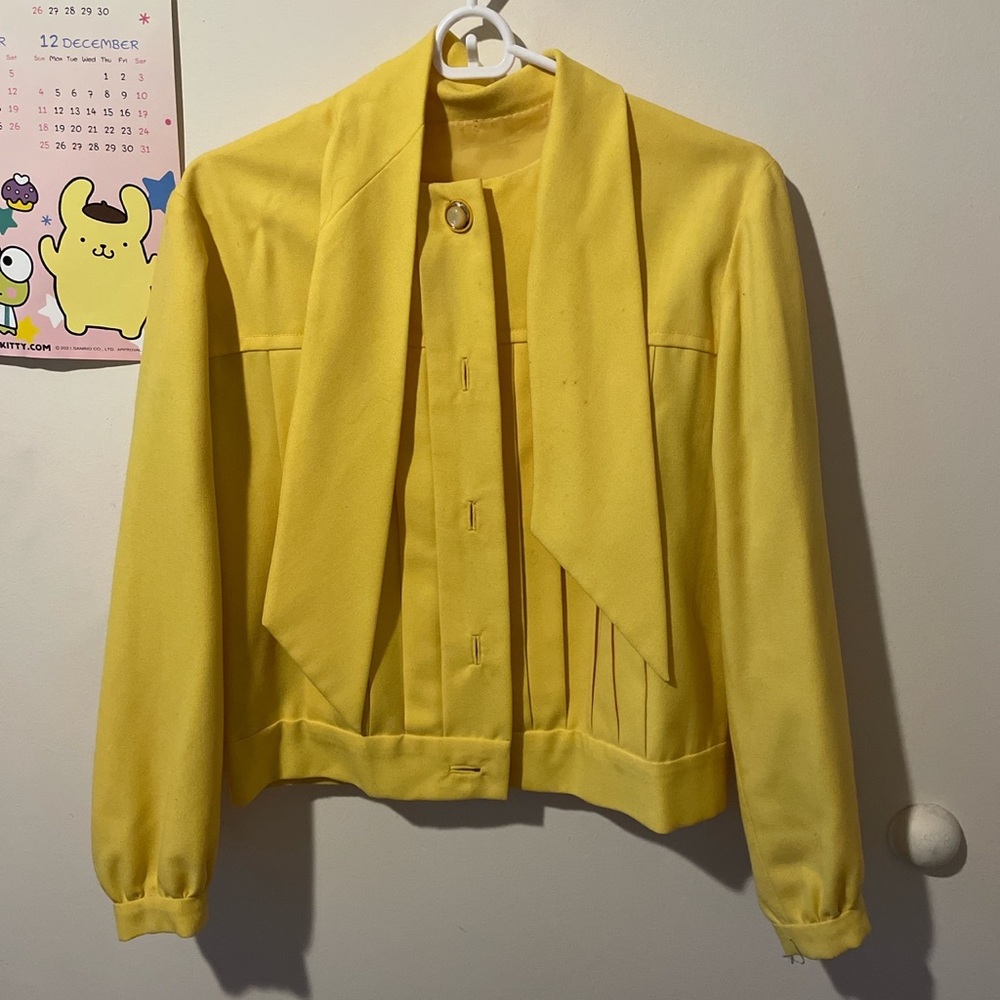 Vintage button up with neck tie size small